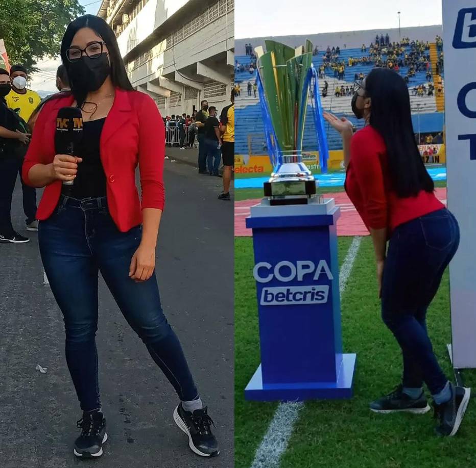 Martha Ríos, otra guapa presentadora de Televicentro, estuvo también en la Gran Final.