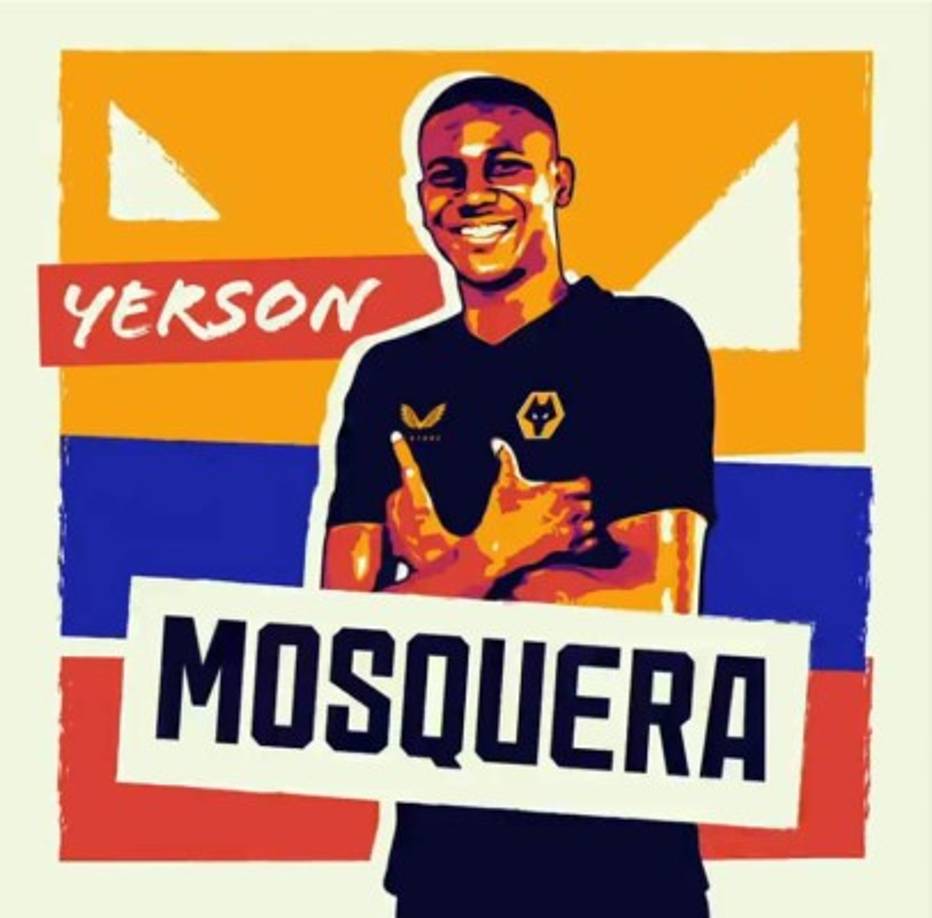 El colombiano Yerson Mosquera se ha convertido en el primer fichaje para la próxima temporada de los Wolverhampton Wanderers, con la transferecia sujeta a los examenes médicos y el permiso de trabajo.<br/><br/>El defensa central de 20 años llega al Molineux Stadium proveniente del Atlético Nacional en un trato de cinco años. Se incorporará a la escuadra de Bruno Lage el próximo mes para prepararse para la temporada 2021/22 de la Premier League.<br/><br/>Foto - Twitter @WolvesEspanol