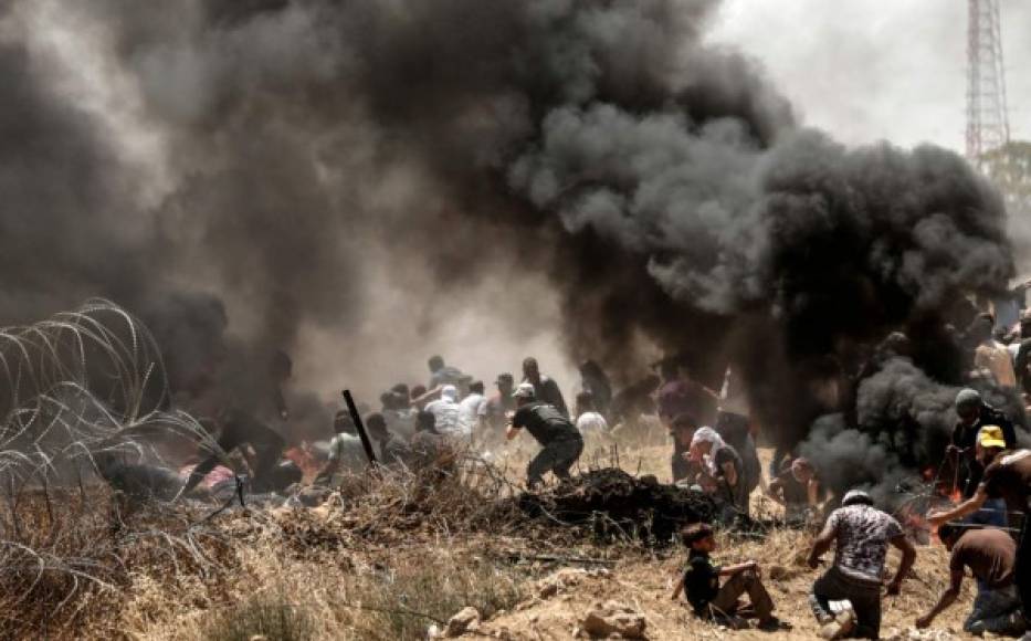 Los enfrentamientos se produjeron a lo largo de la frontera entre Franja de Gaza e Israel.