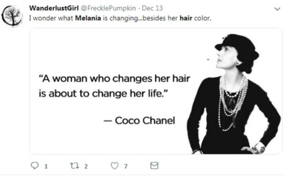 No faltaron los que recordaron que 'cuando una mujer cambia su cabello está a punto de cambiar su vida'.