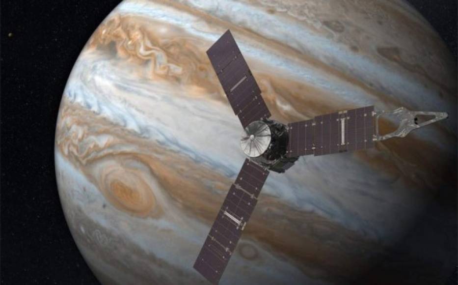 3. La sonda Juno revela los enigmas de Júpiter.<br/>La Nasa celebró un triunfo clave a comienzos de julio luego de que la sonda espacial Juno lograse colocarse con éxito en la órbita de Júpiter en una misión para investigar el origen del sistema solar.<br/>La sonda no tripulada y propulsada por energía solar viajó a través de 2,700 millones de kilómetros desde su lanzamiento en 2011 desde Cabo Cañaveral, Florida.