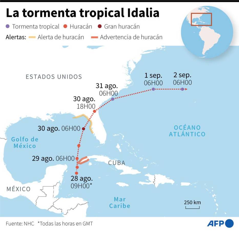 El huracán Idalia deja intensas lluvias, inundaciones y apagones en Cuba