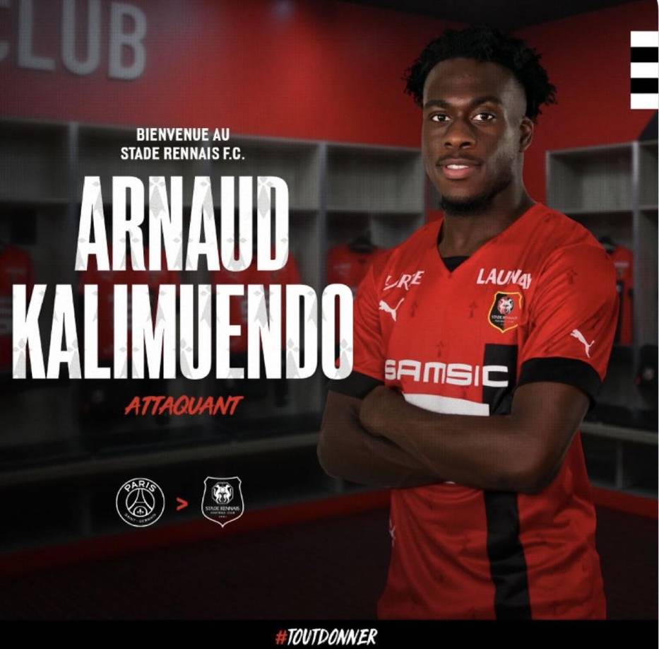 El Stade de Rennes ha hecho oficial la llegada del extremo Arnaud Kalimuendo hasta junio de 2027. El equipo galo ofreció 25 millones al PSG para hacerse con los servicios de su joya, superando así la oferta del Leeds.