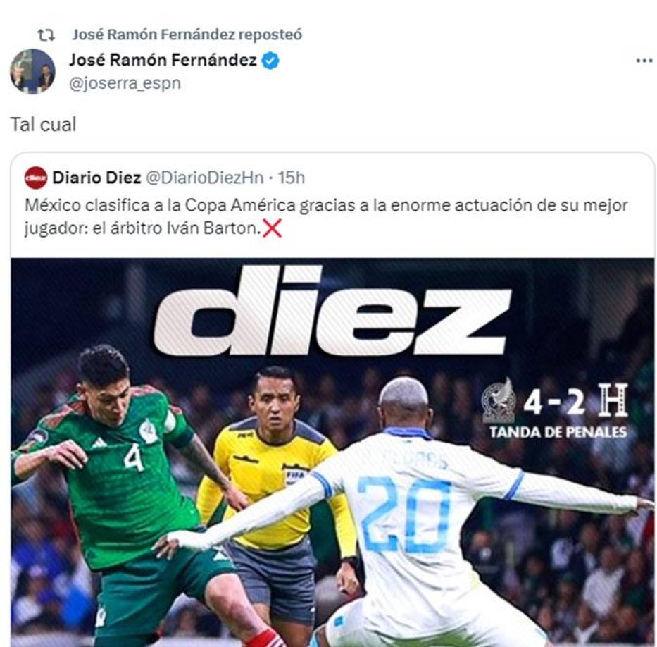 José Ramón Fernández calificó la portada de Diario Diez en donde se señalaba que fue un robo. “Tal cual”, mencionó. 
