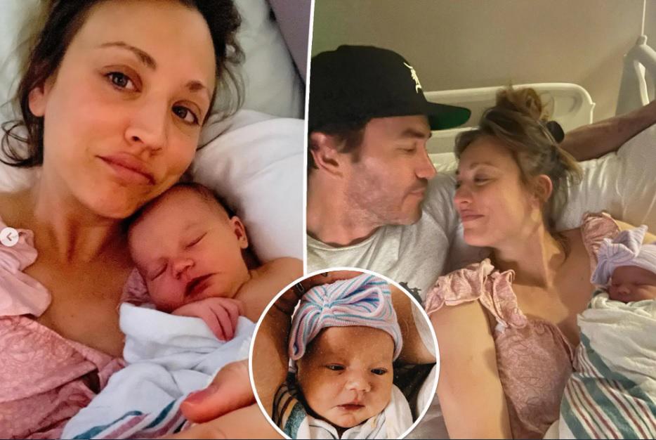 Kaley Cuoco da a luz a una niña con Tom Pelphrey