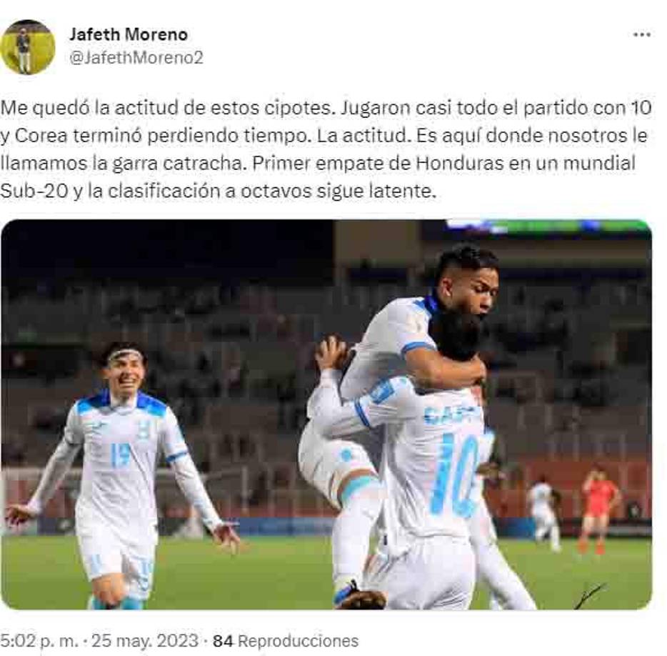 El periodista hondureño Jafeth Moreno también dio su punto de vista