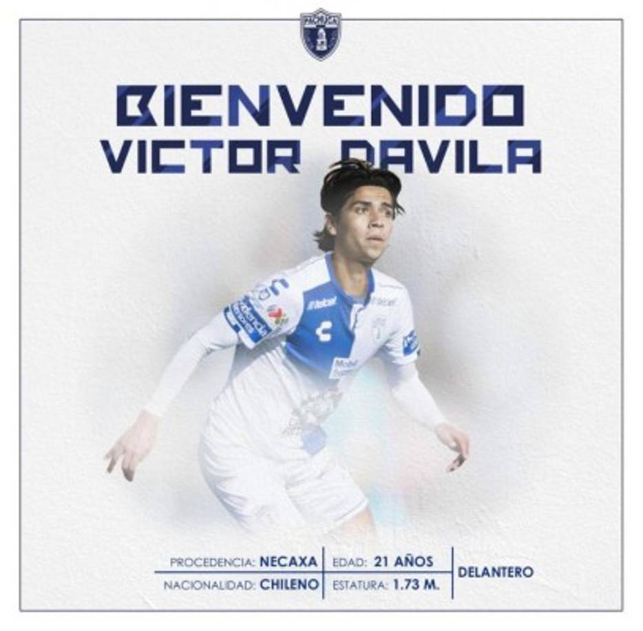 Víctor Dávila se convirtió oficialmente en jugador de Pachuca, luego que el club lo hiciera oficial. Las redes oficiales del club le dieron la bienvenida al delantero chileno exjugador de Necaxa.