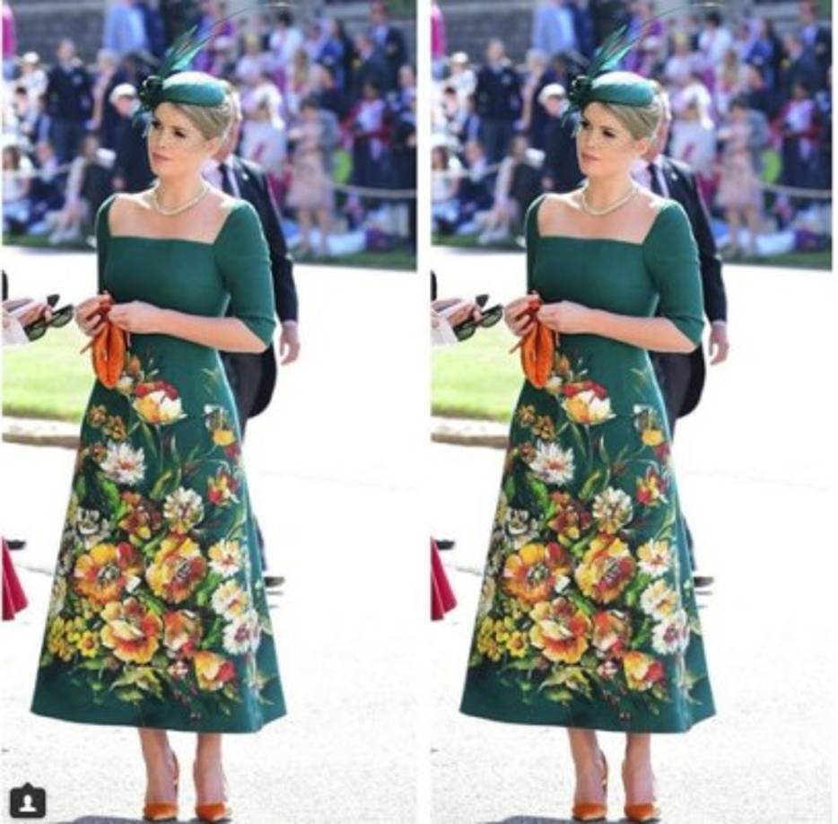 Kitty, de 27 años, agradeció en su cuenta de Instagram a sus amigos Domenico y Stefano Gabbana 'por el vestido más fenomenal y pintado a mano de Alta Moda'.