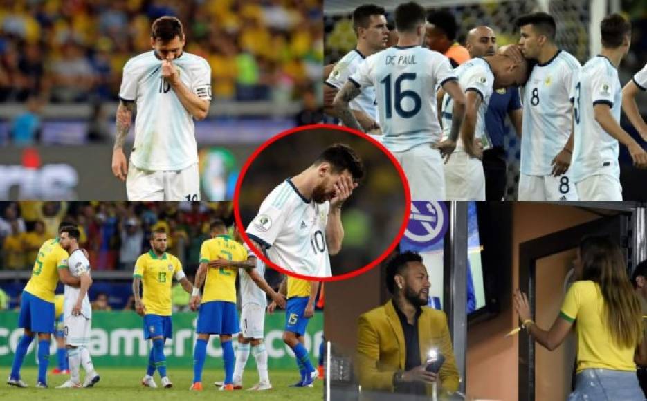 Las imágenes que no viste en televisión de la victoria de Brasil para clasificar a la final de la Copa América y la eliminación de Argentina, con Messi que se llevó todas las miradas.