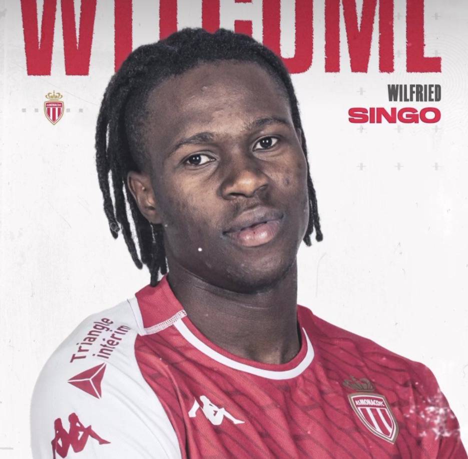 El Mónaco le dio la bienvenida a Wilfried Singo, futbolista de 22 años que llga proveniente del Torino y firmó por cinco años.
