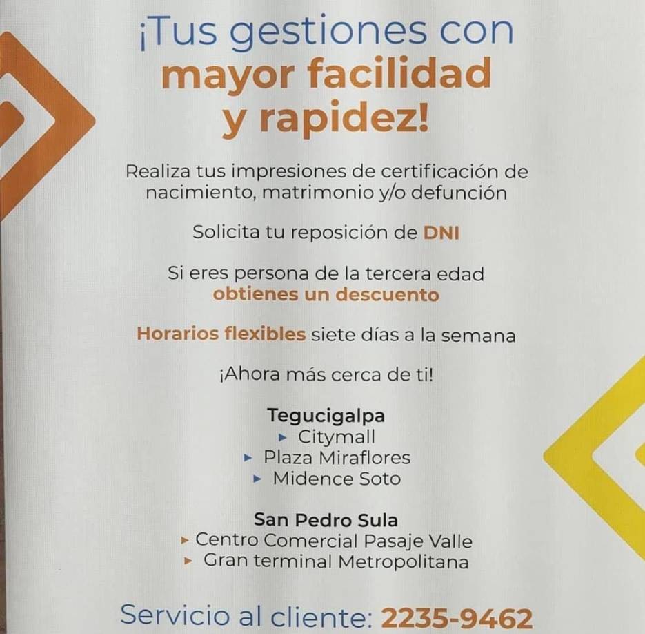 Con la habilitación de los puntos móviles del RNP, es que los hondureños puedan hacer sus trámites los siete días de la semana.