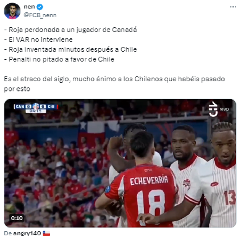 “Es el atraco del siglo, mucho ánimo a los Chilenos que habéis pasado por esto”, agregaron.