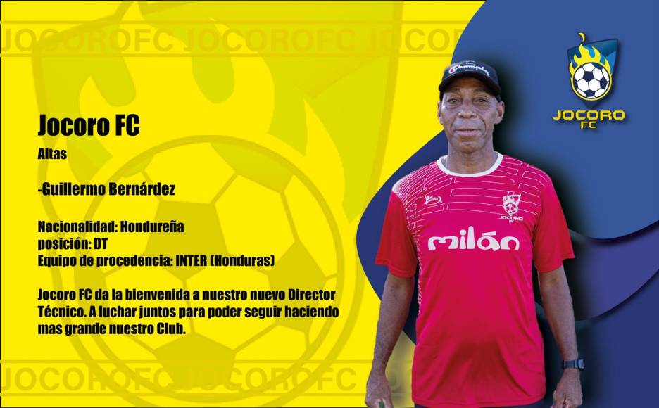  El Jocoro FC de El Salvador anunció la contratación del estratega hondureño Guillermo Bernárdez . El estratega llega procedente del Inter de la Liga de Ascenso. 
