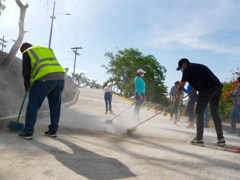 Mantenimiento en la zona antes de la habilitación del paso.