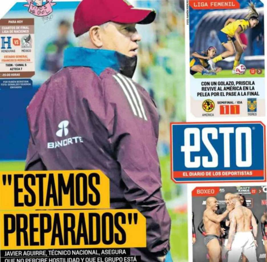 Diario ESTO: “Estamos preparados”, destacan al Vasco Aguirre y sus palabras de cara al duelo ante la selección hondureña.