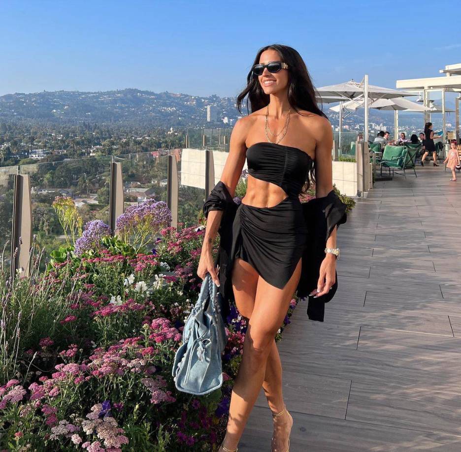 La actriz mexicana llegó a Honduras para realizar una clases fitness en San Pedro Sula.