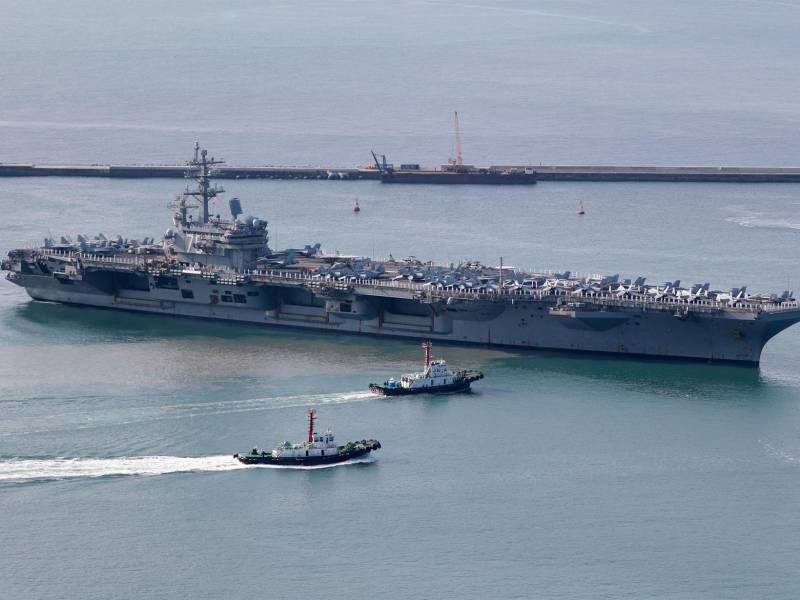 El portaviones estadounidense, USS Ronald Reagan.