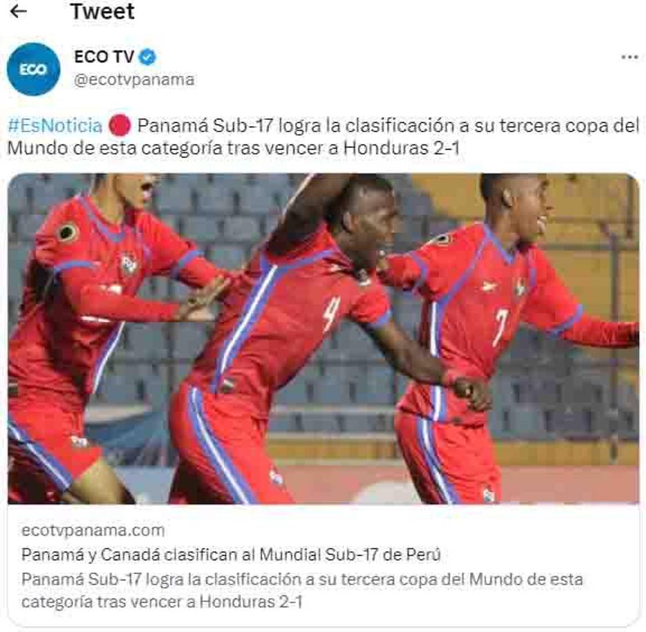 Panamá y su felicidad tras clasificar a la Copa del Mundo en la categoría Sub-17.