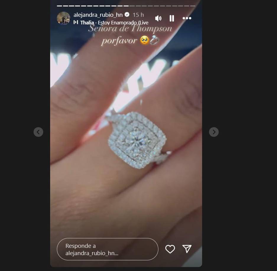 Alejandra Rubio dijo “sí” y presumió su anillo de compromiso en las redes.
