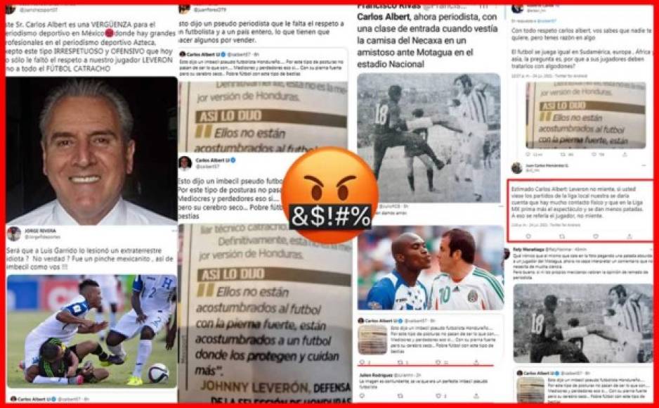 Tremendo escándalo ha protagonizado el polémico periodista mexicano Carlos Albert en la previa del partido México-Honduras de la Copa Oro 2021 luego de llamar “imbécil” y “mediocre” al futbolista catracho Johnny Leverón. En las redes sociales le han llovido fuertes críticas por esas desafortunadas palabras.
