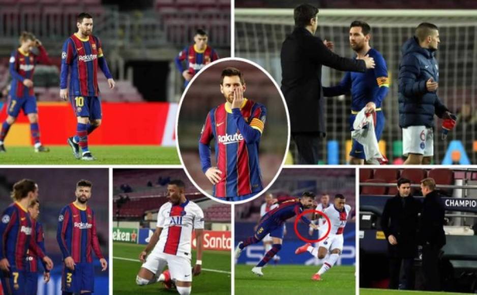 Las imágenes que nos dejó el duelo entre Barcelona y PSG en la ida de octavos de final de la Champions League, que se saldó con una goleada 1-4 a favor de los parisinos en el Camp Nou, con un enorme Mbappé.
