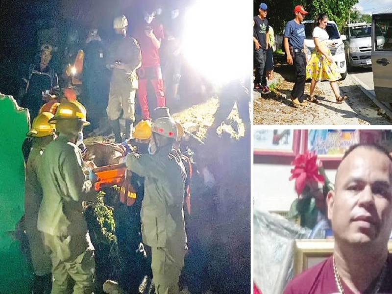 El cuerpo de Víctor Santamaría fue recuperado el sábado, sus parientes llegaron a reclamarlo.