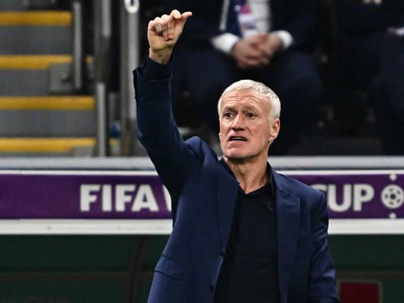 Didier Deschamps, durante el partido de semifinal del Mundial de Qatar 2022 contra Marruecos.