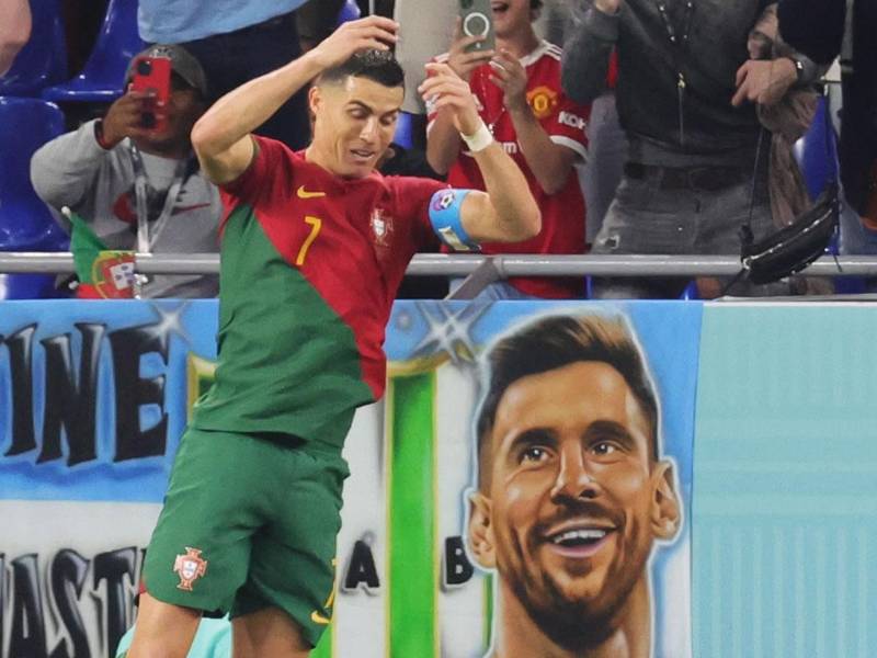 Emoción de Cristiano Ronaldo y su festejo en ‘cara‘ de Messi