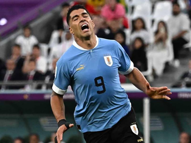 Luis Suárez se lamenta tras una ocasión fallada frente a Corea del Sur.