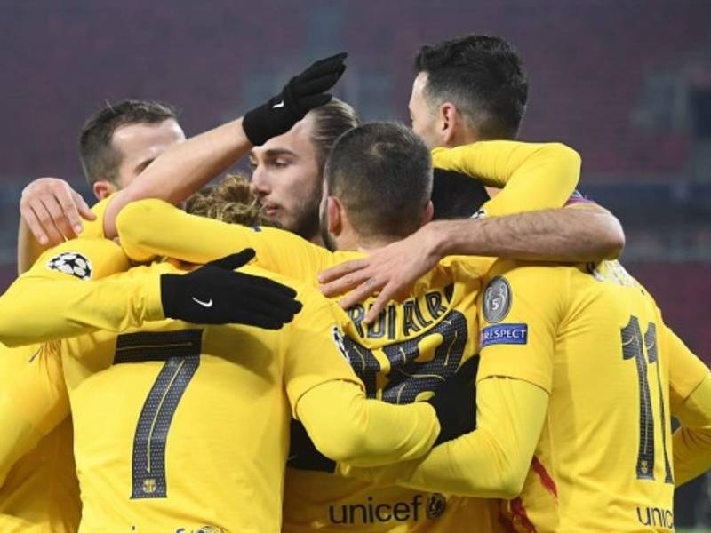 El Barcelona se llevó el triunfo por goleada del campo del Ferencvaros en la Champions League. Foto AFP