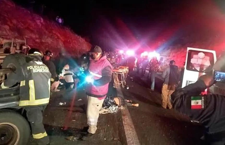 Mueren seis migrantes en accidente de tránsito en México