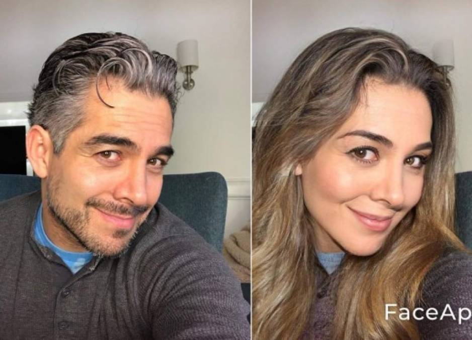 'Tengo una hermana bien sabrosa que se parece a mi, o quién se parece?', dijo el comediante Omar Chaparro junto a su imagen de FaceApp.