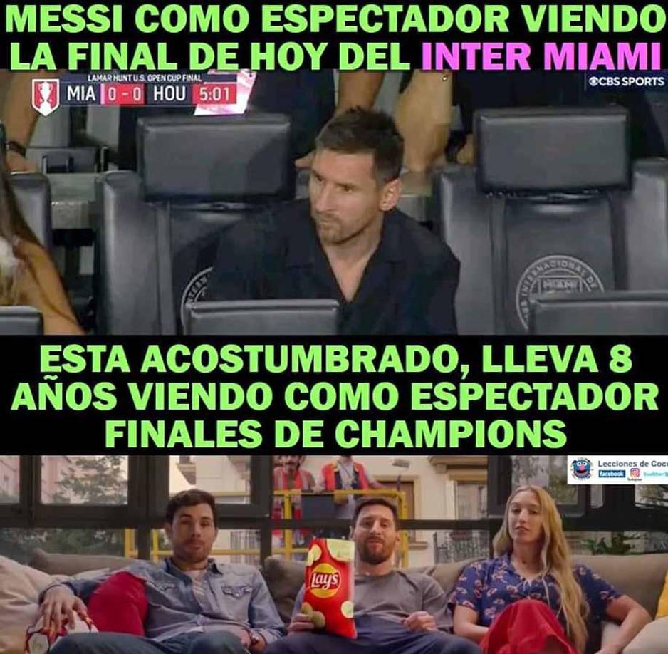 Memes: Burlas tras ausencia de Messi y derrota del Inter Miami