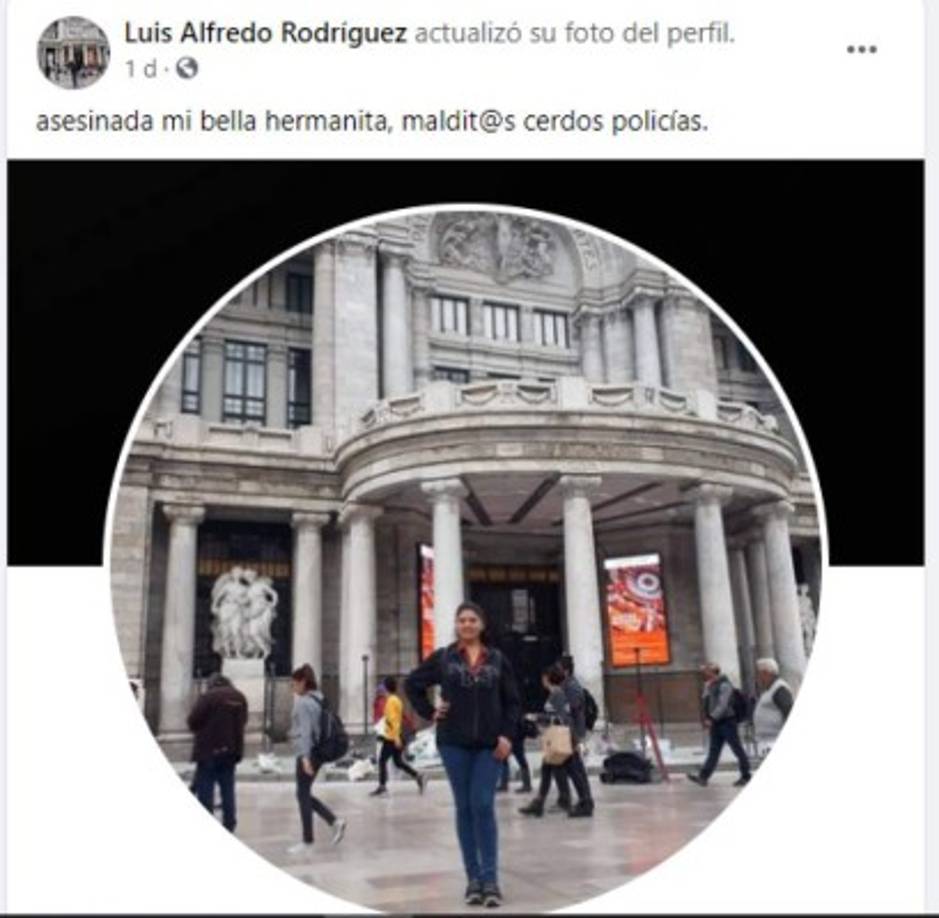 El hermano de Keyla, hizo énfasis en la muerte de su hermana como un asesinato de lo policías.