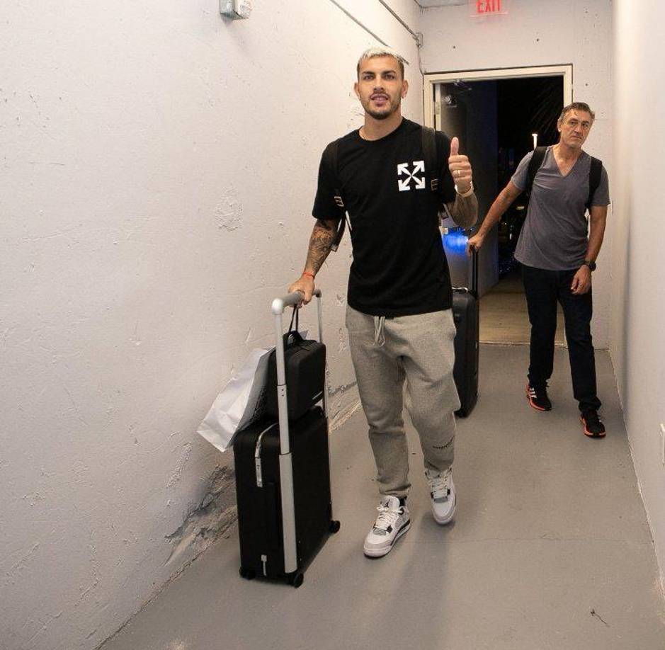 El centrocampista Leandro Paredes de la Juventus en el momento que llegaba a la selección de Argentina.