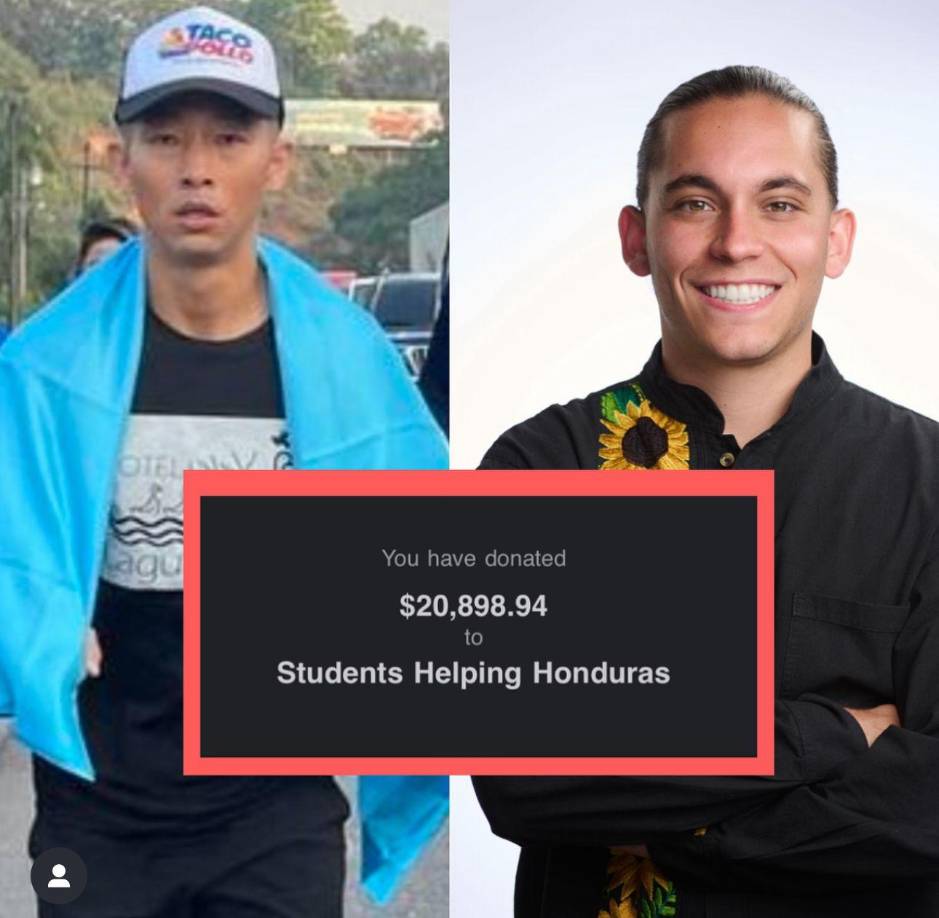 Y es que anteriormente, Carlos Eduardo Espina hizo un donativo de casi 21,000 dólares a la causa de Shin Fujiyama donde corrió desde San Pedro Sula hasta Tegucigalpa para reconstruir la escuela Experimental de la Unah, causa que fue finalizada en recientes días.