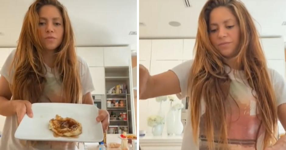 A Shakira se le queman los pancakes y le dicen “mejor sigue cantando”