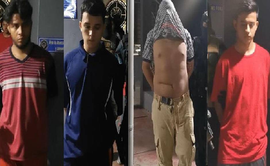 Detienen a presuntos pandilleros por varios delitos en Chamelecón
