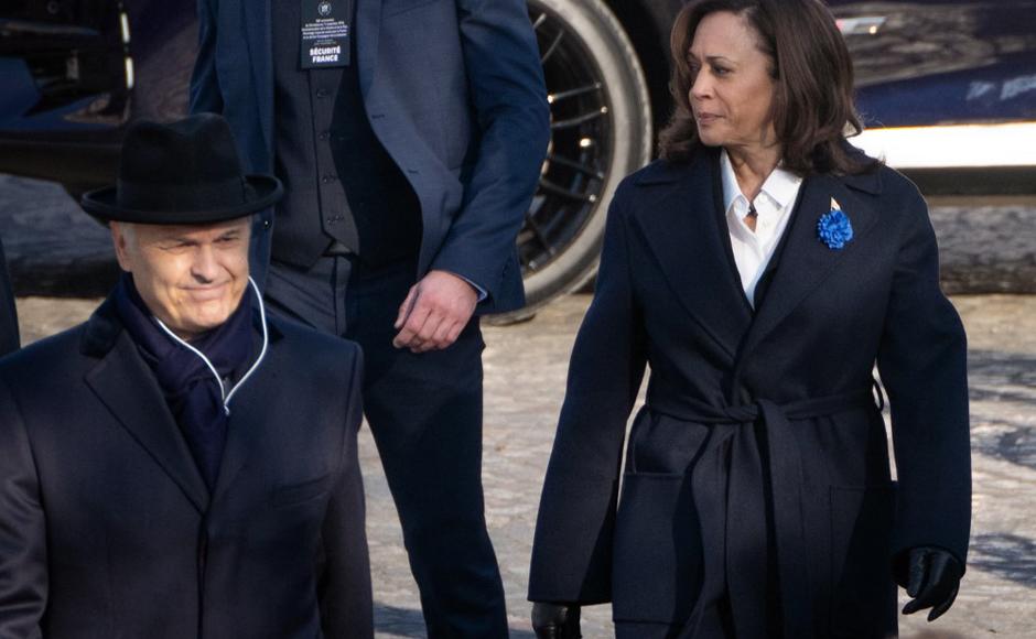 Vicepresidenta de EEUU Kamala Harris asiste al Foro de la Paz de París