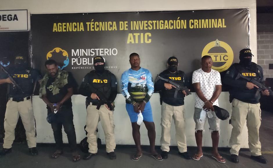 Detención judicial reciben hondureños y colombiano por tráfico de 107 kilos de cocaína