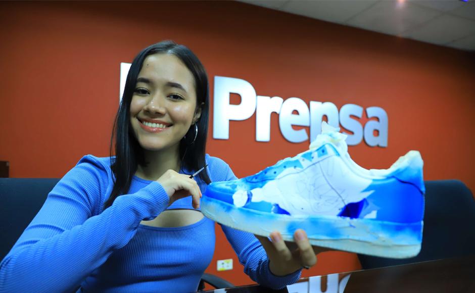 Joven hondureña brilla con su arte hecho a mano