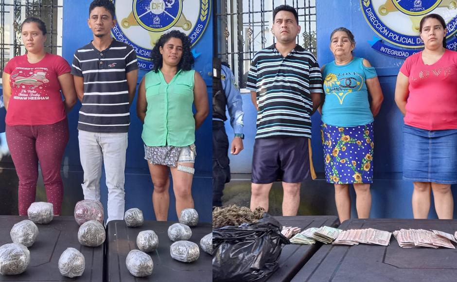 En Atlántida: arrestan a seis personas y decomisan droga y dinero