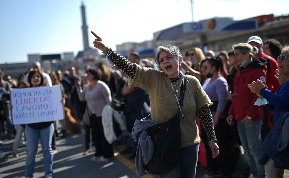 Italia se preparó para protestas a nivel nacional, bloqueos y posibles interrupciones.