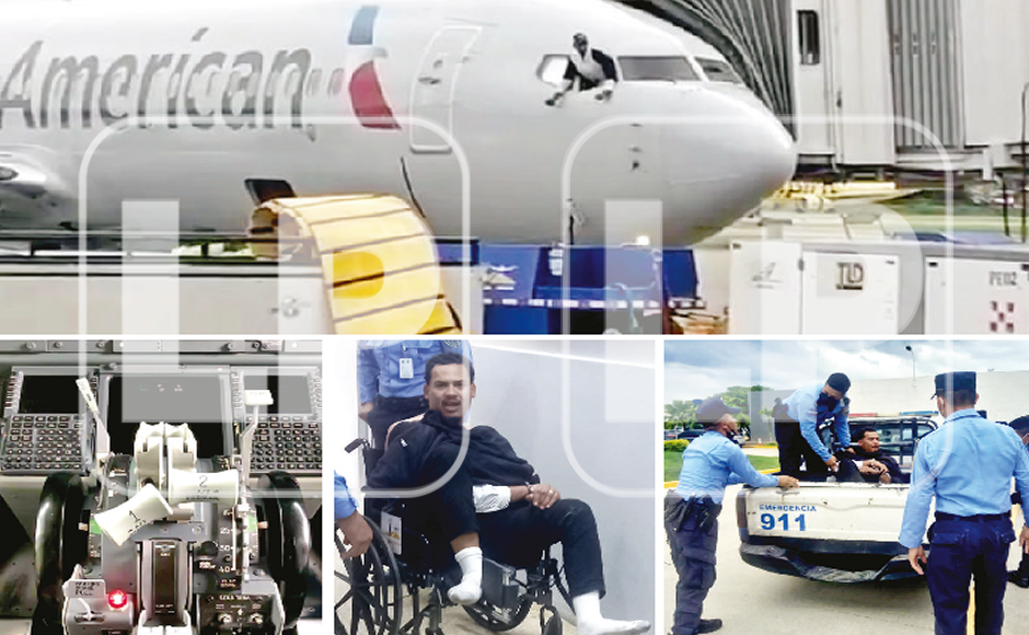 Pasajero amenazó con lanzarse de la cabina de avión en aeropuerto de San Pedro Sula