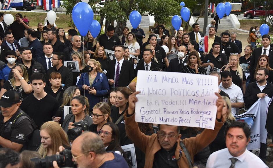 En Asunción, durante una marcha exigen justicia por su asesinato.