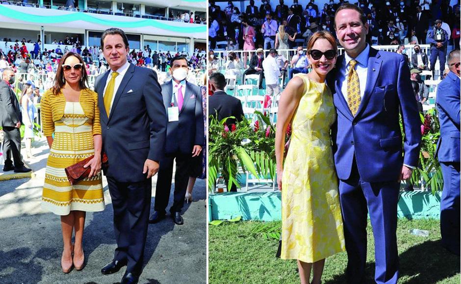 Elegancia y glamurderrochan los invitados a la toma de posesión de Xiomara Castro