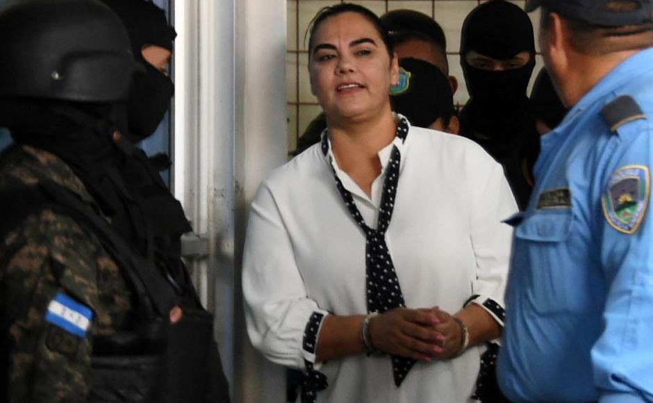 Rosa Elena de Lobo durante el primer juicio en el año 2018.