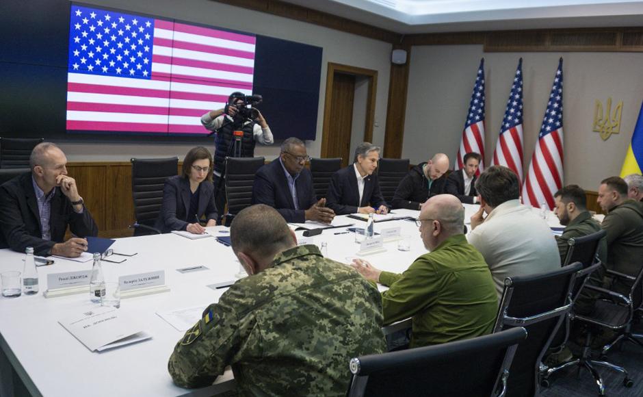 EEUU reúne a sus aliados para armar a Ucrania y jefe de la ONU pide alto el fuego