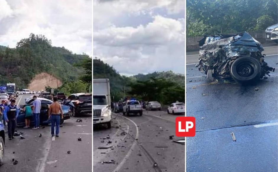 Un muerto y dos heridos fue el saldo que dejó el terrible accidente vial ocurrido en la tarde ayer lunes entre un turismo y un bus ejecutivo en la carretera CA-5. 