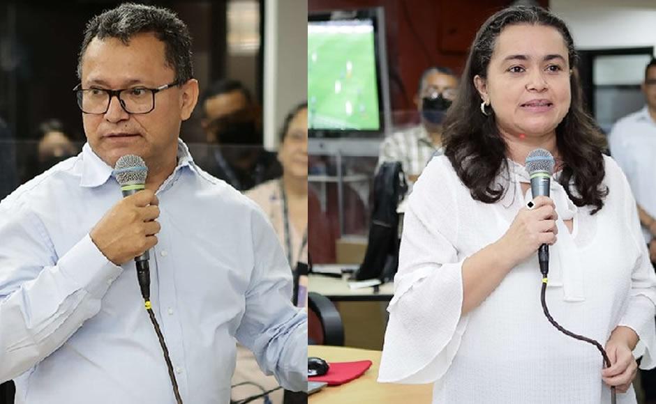 Carlos Mauricio Flores, director Editorial de Opsa y Lastenia Lanza, jefa de Fidelización de Audiencias.